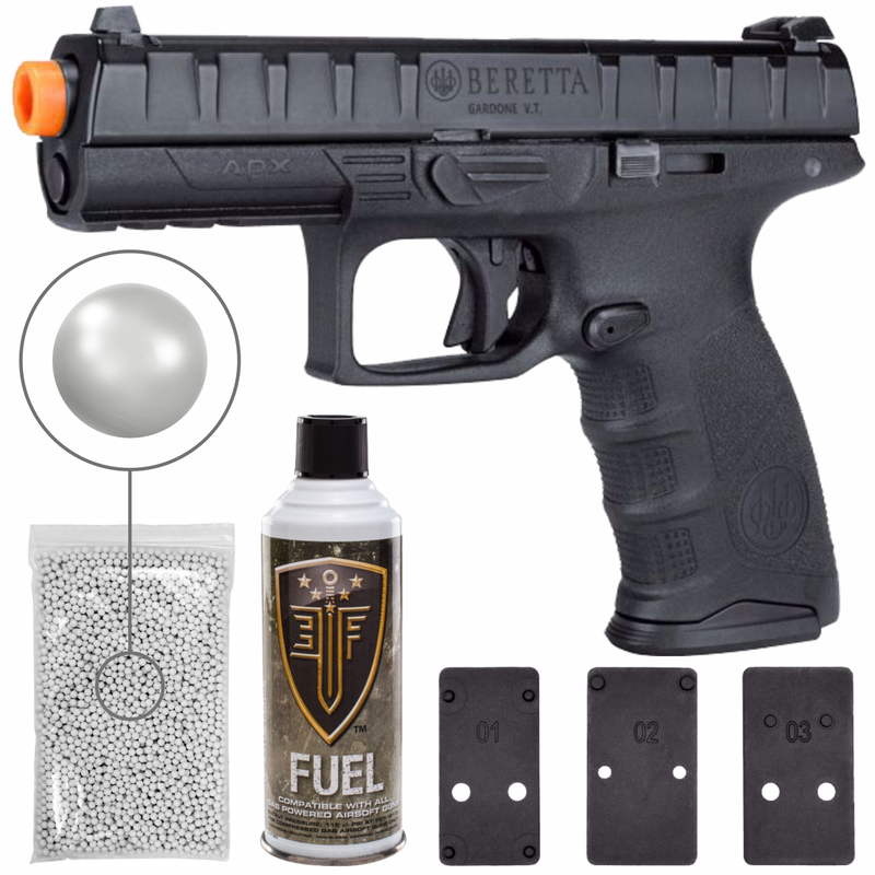 Umarex Beretta APX OR GBB Green Gas 6mm Blowback Airsoft Pistol, Black (2274313)