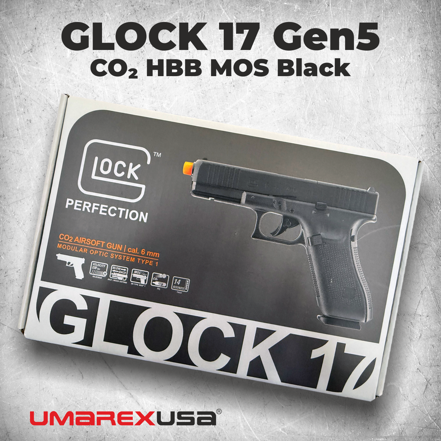 GLOCK17 Gen5 MOS co2➕absolutepro➕XH35 GLOCK17 Gen5 MOS co2➕absolutepro➕XH35 GHK x UMAREX Glock