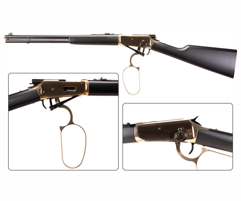 Umarex Legends Saddle Gold/Blk CO2 Lever Action Limited Edition Airsoft Rifle (2280272)