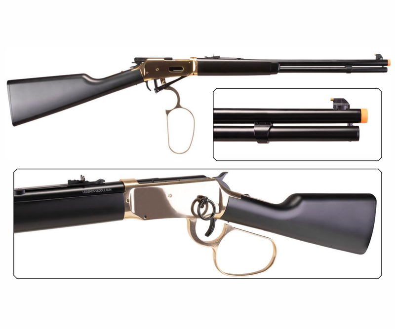 Umarex Legends Saddle Gold/Blk CO2 Lever Action Limited Edition Airsoft Rifle (2280272)