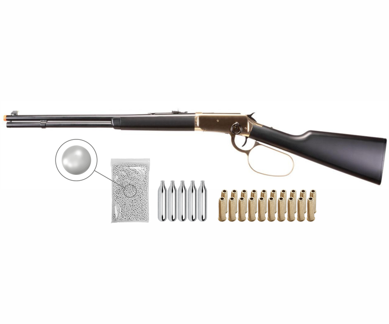 Umarex Legends Saddle Gold/Blk CO2 Lever Action Limited Edition Airsoft Rifle (2280272)