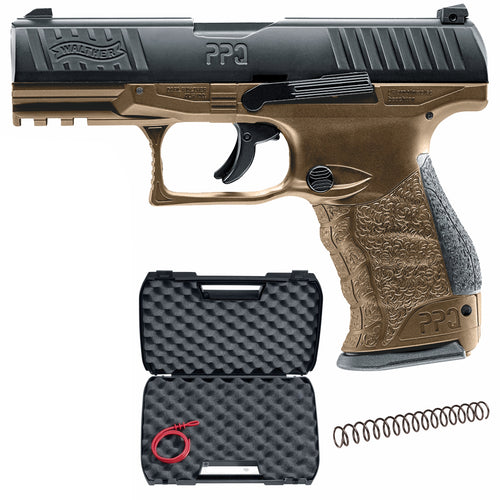 Umarex T4E Walther PPQ M2 .43 Cal CO2 Blowback Paintball Pistol, FDE (2292102)