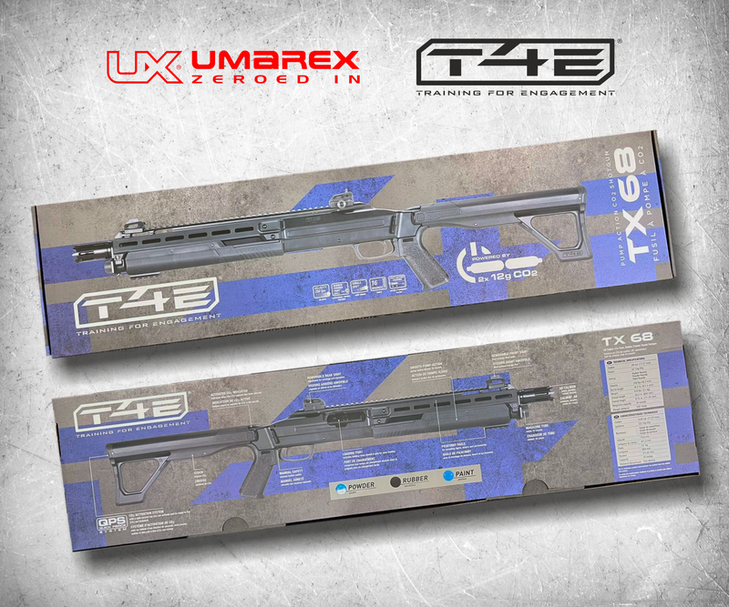 Umarex T4E TX CO2 .68 Cal Paintball Marker, Black, Gen 2, 2024 (2292141)