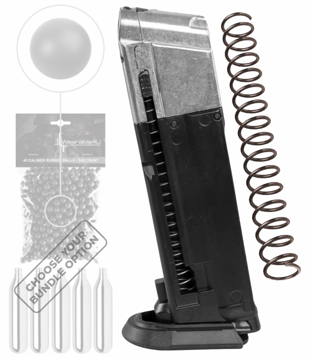 Walther T4E Magazin CO2 für T4E PDP Quick Piercing