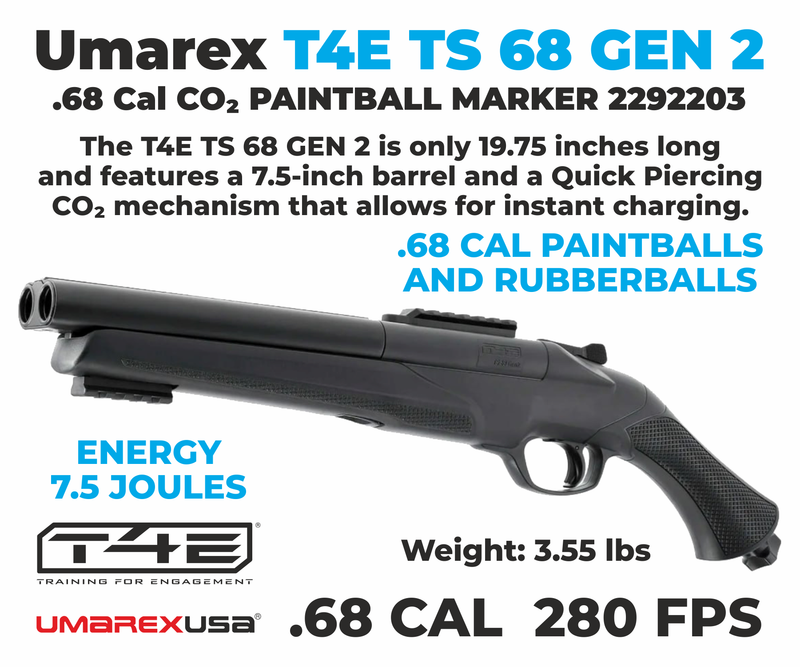 Umarex T4E TS 68 GEN 2 .68 Cal CO2 Paintball Marker (2292203)