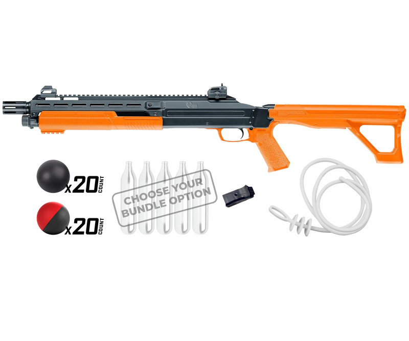 Umarex T4E by P2P HDX Less-Lethal Home-Defense Shotgun .68 Caliber CO2 Paintball (High Joules) Shotgun BLK/Orange (2292306)