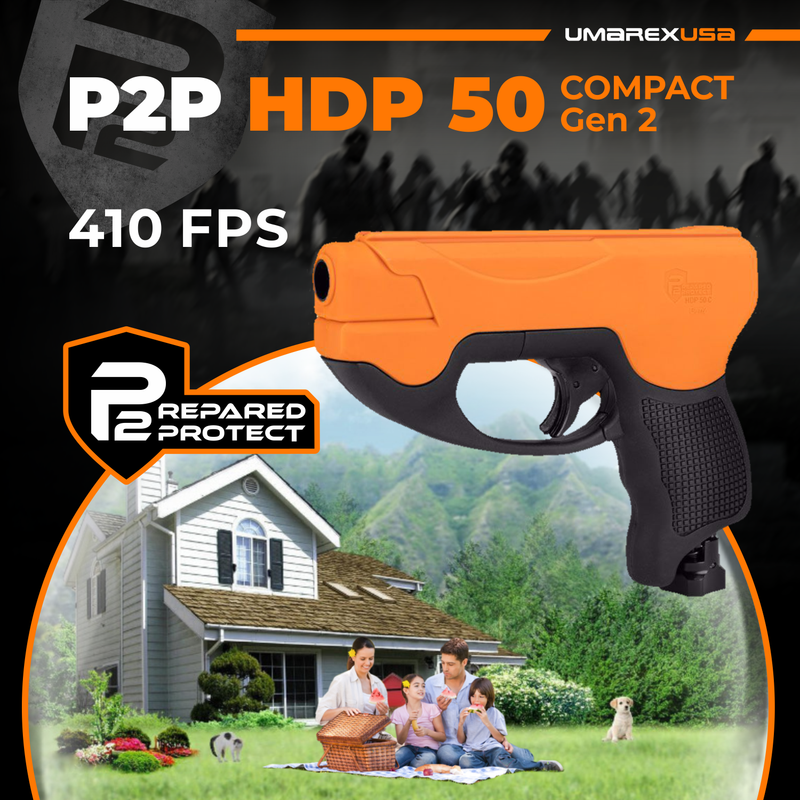 Umarex P2P HDP 50 Compact Gen 2 .50 Caliber CO2 Paintball Pistol (2292331)