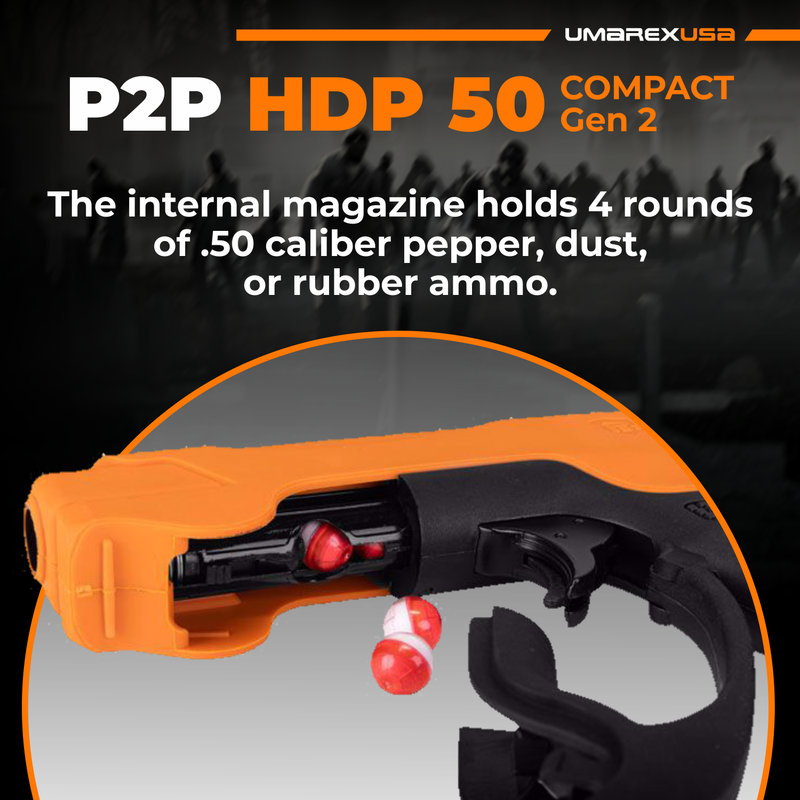 Umarex P2P HDP 50 Compact Gen 2 .50 Caliber CO2 Paintball Pistol (2292331)