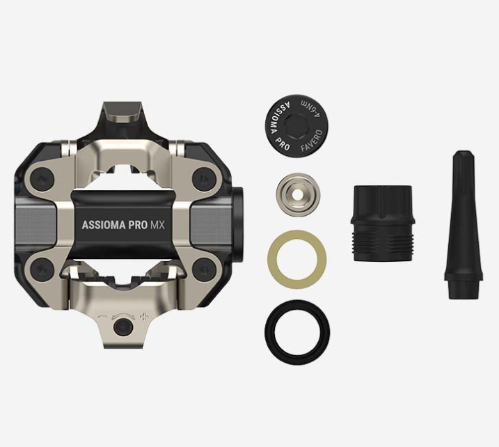 Favero Assioma PRO RS/MX Power Meter Pedal Sets – Road & MTB Compatibility, Easy-to-Transfer, Cycling Dynamics, Best Value with Wearable4U Bundle