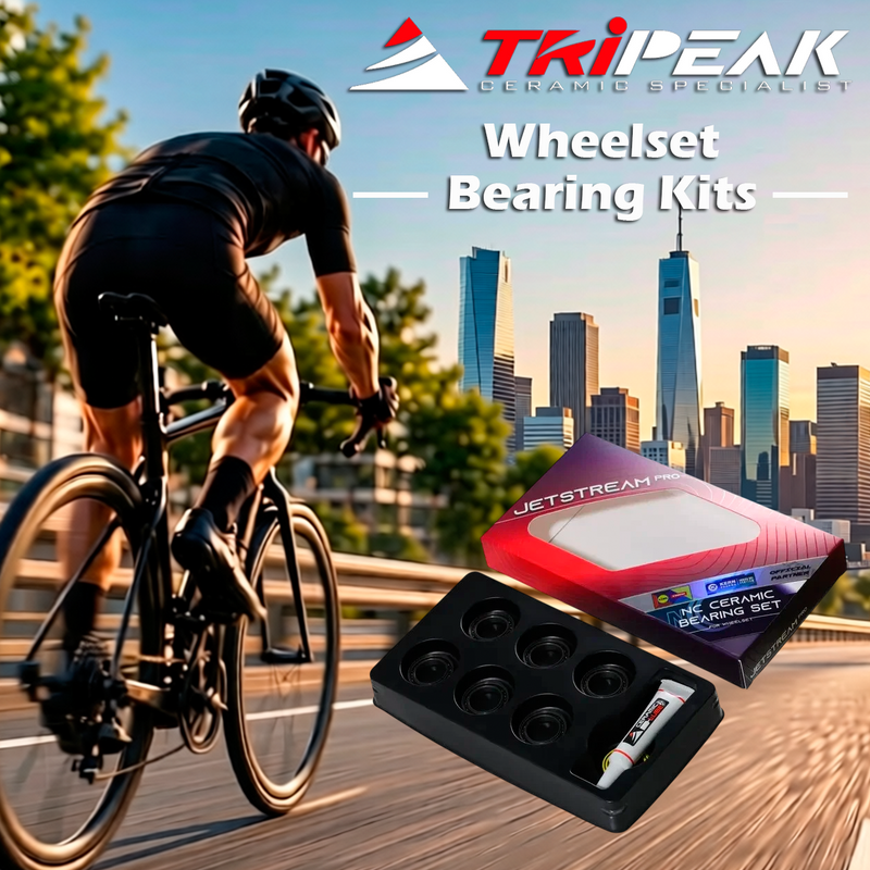 TriPeak Wheelset Bearing Kits Roval Rapid CLX or Alpinist CLX, 4 x EMA-CC6802-LLB + 2 x EMA-CC15267-LLB (EMA-WBKCC-ROV03)