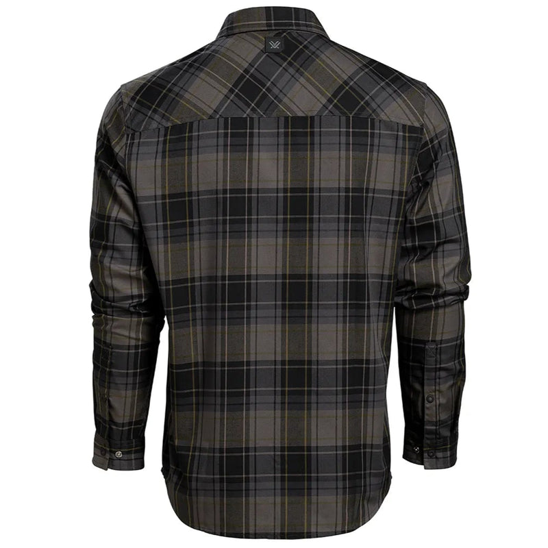 Vortex Optics Trail Call Tech Flannel Men Shirt, Shadow