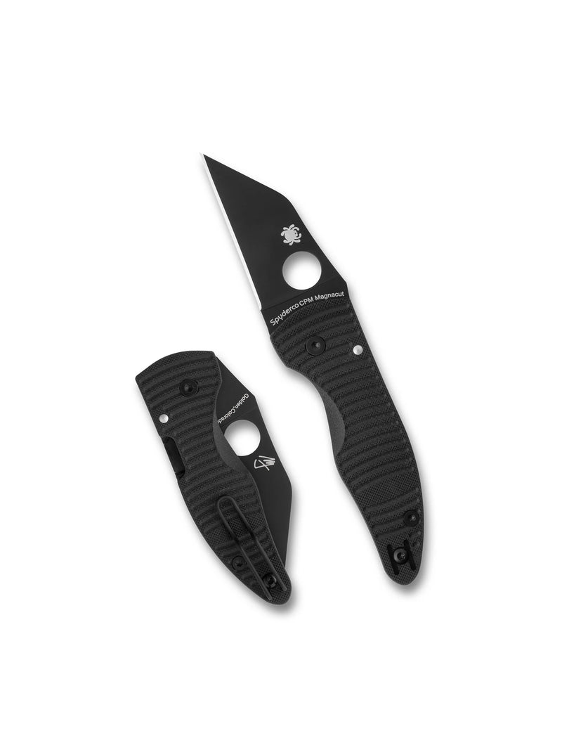 Spyderco MicroJimbo Salt 2.45" Plain Edge Folding Pocket Knife (C264GMCBKP)