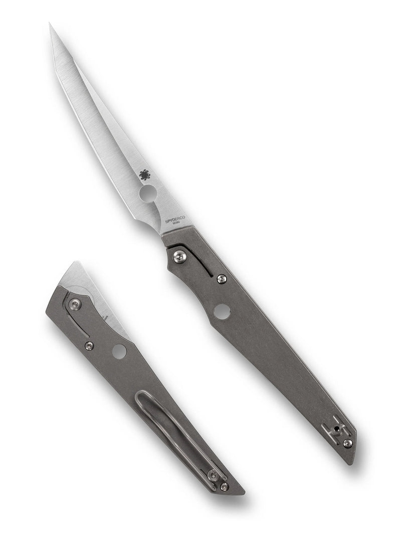 Spyderco COBOL M390 3.63" Titanium Folding Pocket Knife (C273TIP)