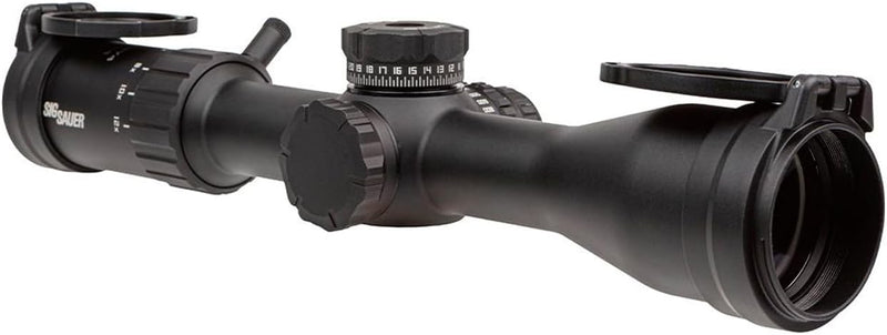 Sig Sauer WHISKEY4 3-12X44mm Exposed Zero Stop Non-Illuminated (SFP) Riflescope (SOW43001)