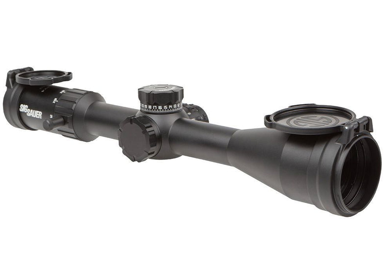 Sig Sauer WHISKEY4 5-20X50mm Exposed Zero Stop Illuminated (FFP) MOA Milling Hunter 2.0 Riflescope (SOW45002)