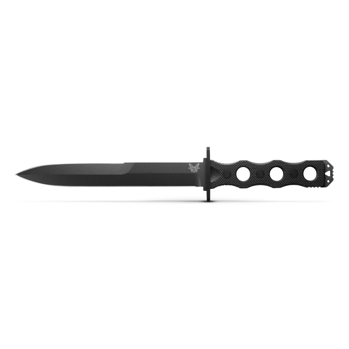 Benchmade 185BK Fixed Blade Plain Edge G-10 Black 7.11" Black Knife