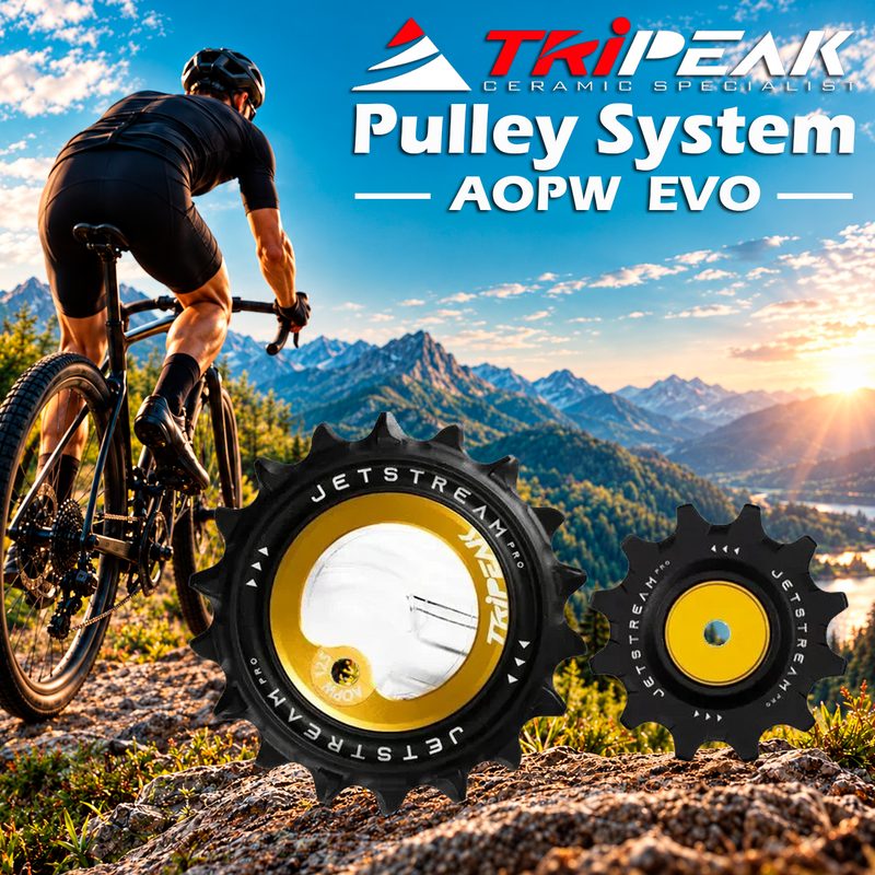 TriPeak Pulley System AOPW EVO, 12/18T for Shimano RD-92xx/81xx/71xx 12s; SRAM AXS RD E1 RED/FORCE(2x12s)