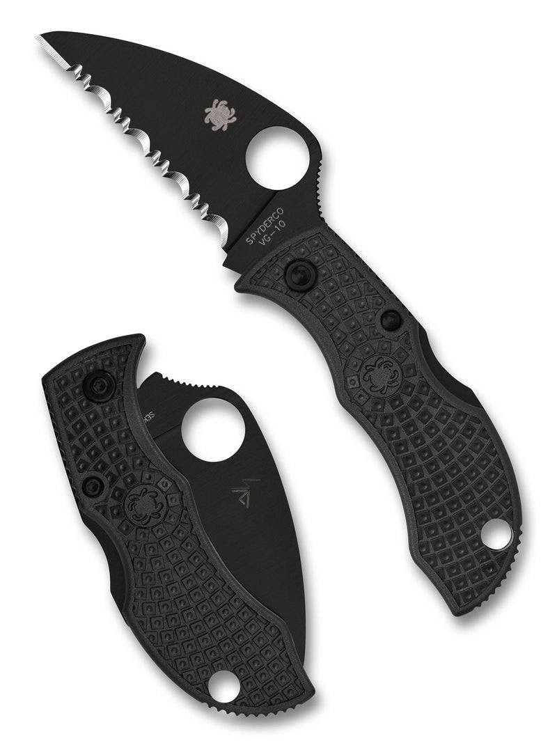 Spyderco Manbug Wharncliffe 1.91" TiCN SpyderEdge Folding Pocket Knife (MBKWSBK)