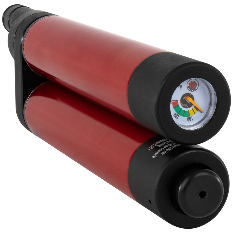 Hatsan Jet I and Jet II Air Pistol Converts to Air Rifle Dual Air Cylinder, Red, HA90265