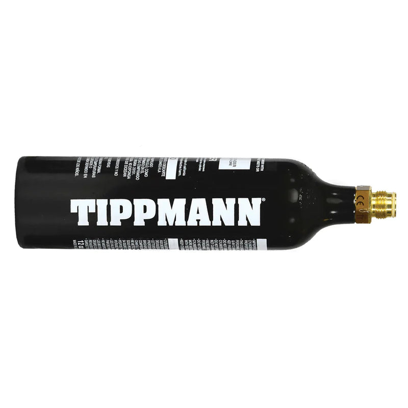 Tippmann 40042 Aluminum CO2 Paintball Tank, 12oz, Empty / Refillable, Black