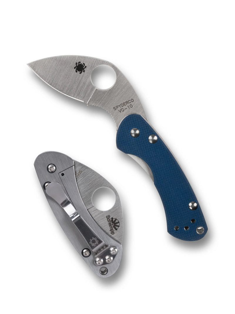 Spyderco Balance G-10 CPM SPY27 Sprint Run 1.98" Plain Edge Folding Pocket Knife (C141GPCBL)