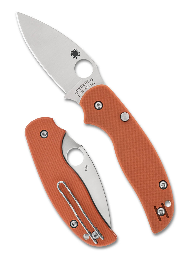 Spyderco Sage 6 CPM REX 121 Plain Edge 3" Folding Pocket Knife (C123GPBOR)