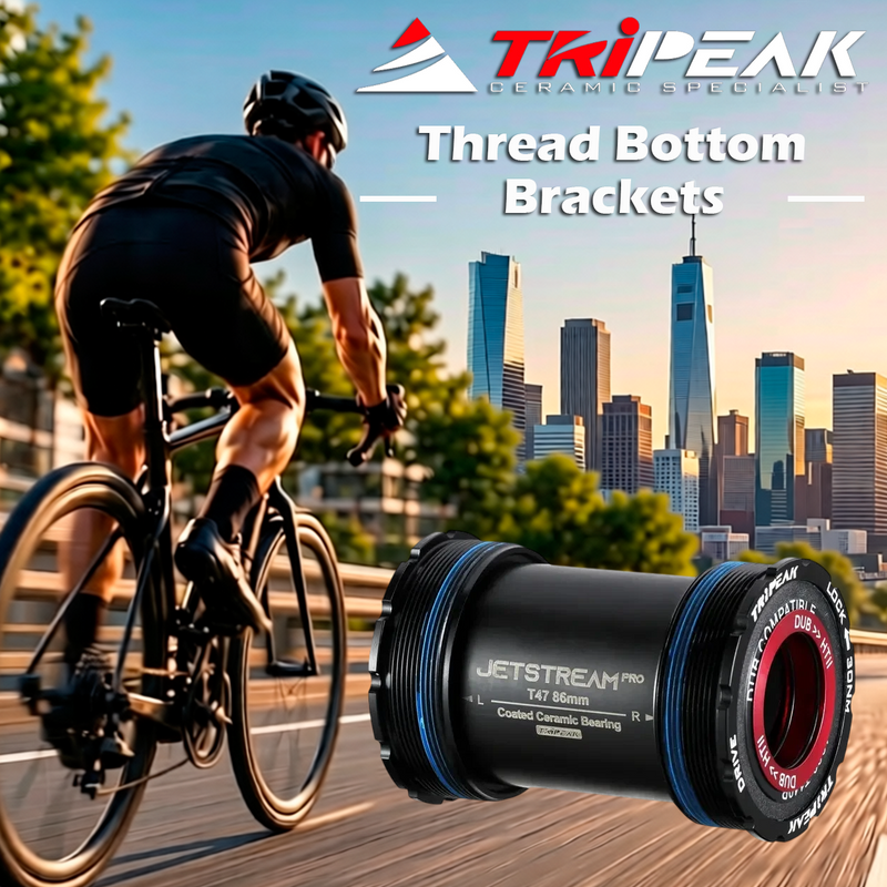 TriPeak Thread Bottom Brackets T47, 86(85.5)mm (Road), 3-in-1 core system, ceramic, TRiPEAK Tool Required