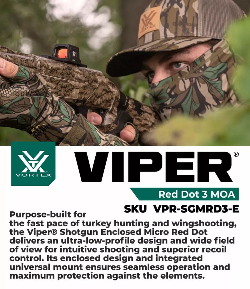 Vortex Optics Viper SG Enclosed Micro 3 MOA Red Dot Sight (VPR-SGMRD3-E)