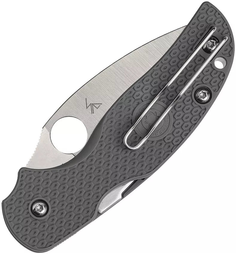 Spyderco Sage 5 Lightweight Maxamet 3" Plain Edge Folding Pocket Knife (C123PGY)
