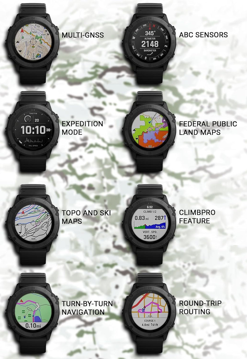 Garmin tactix Delta Premium GPS Smartwatch with Wearable4U Power Pack Bundle