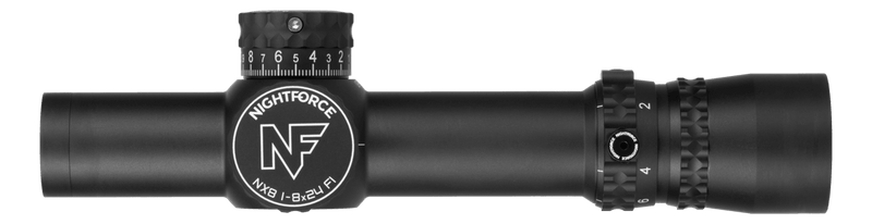 Nightforce NX8 1-8x24 F1 FC-MIL 30mm Tube FFP Riflescope (C598)