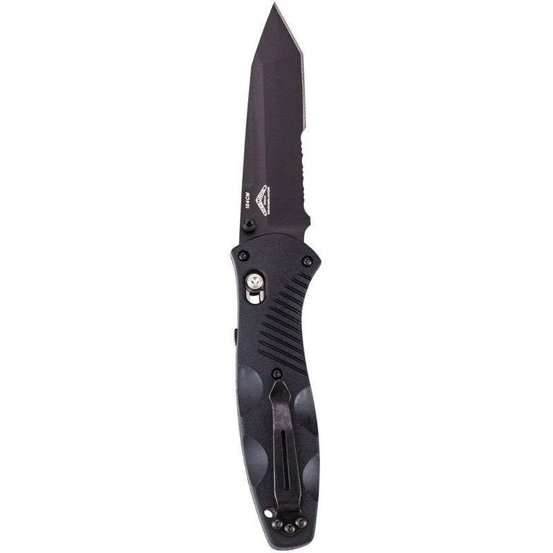 Benchmade 583SBK Barrage 3.60" Serrated Tanto Black Pocket Knife with Benchmade Blue Lube Lubricant for knives 37ml 1.25fl oz (Made in USA)