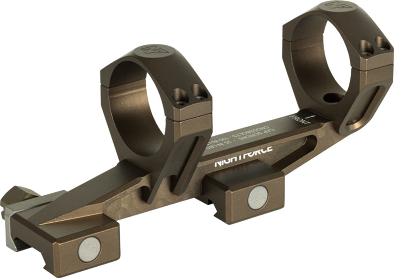 Nightforce UltraMount 34mm One-Piece Scope Ring Mount, 1.540in, 0 MOA, Dark Earth (A696)