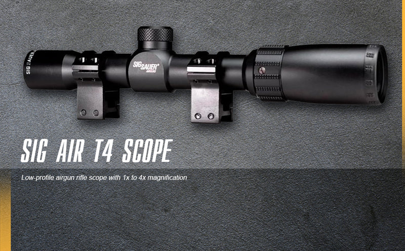 Sig Sauer AIR T4 1-4x24mm Mil-Dot Air rifle Riflescope Black (AIR-T4)