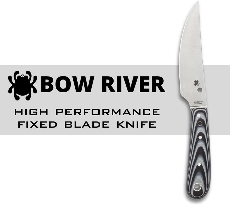 Spyderco Bow River Plain Edge 4.36" Fixed Blade Knife (FB46GP)