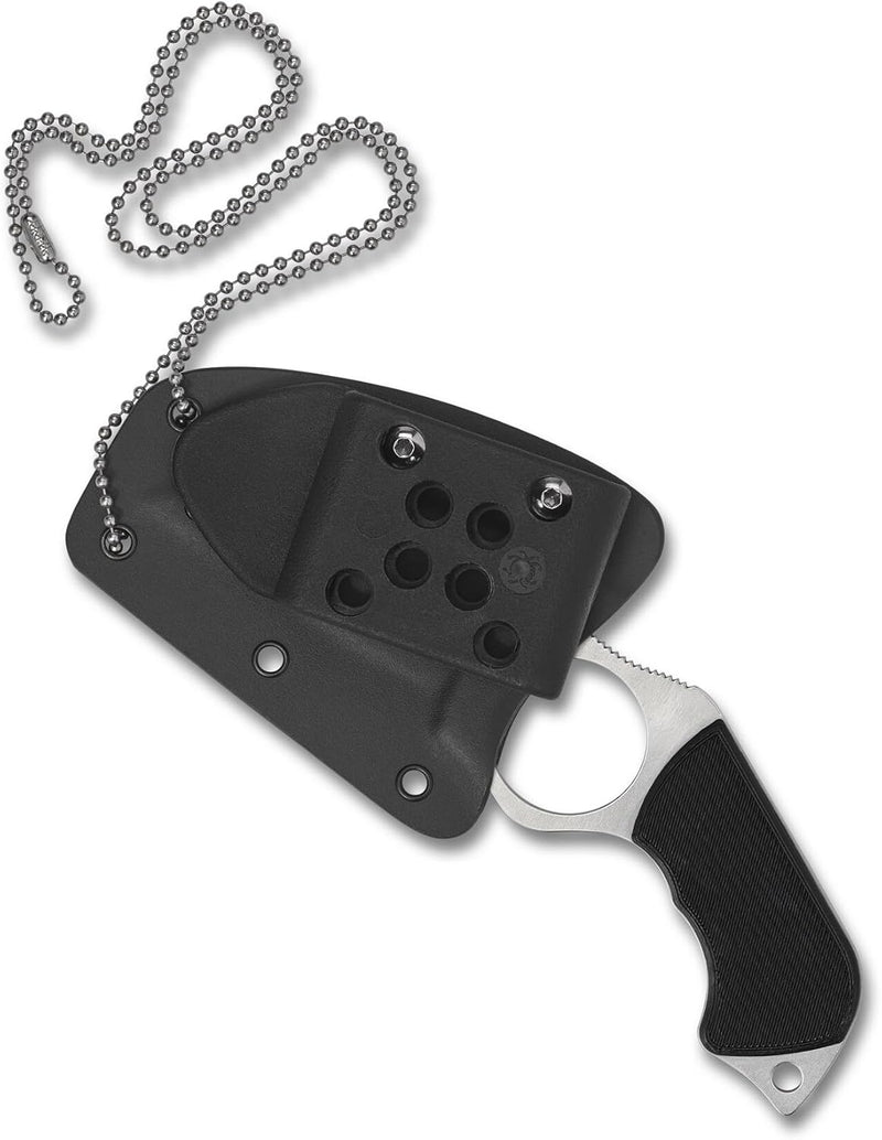 Spyderco Swick 5 Large 2.73" Black G-10 Serrated Fixed Blade Pocket Knife (FB14S5)