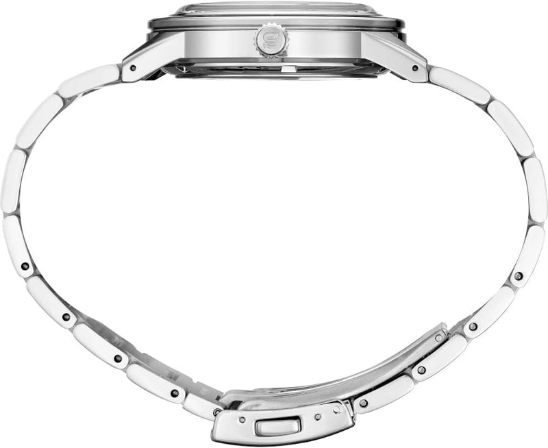 Seiko SSA449 Men's Charcoal Dial 40.8 mm Silver Stainless Steel Band Presage Automatic Watch