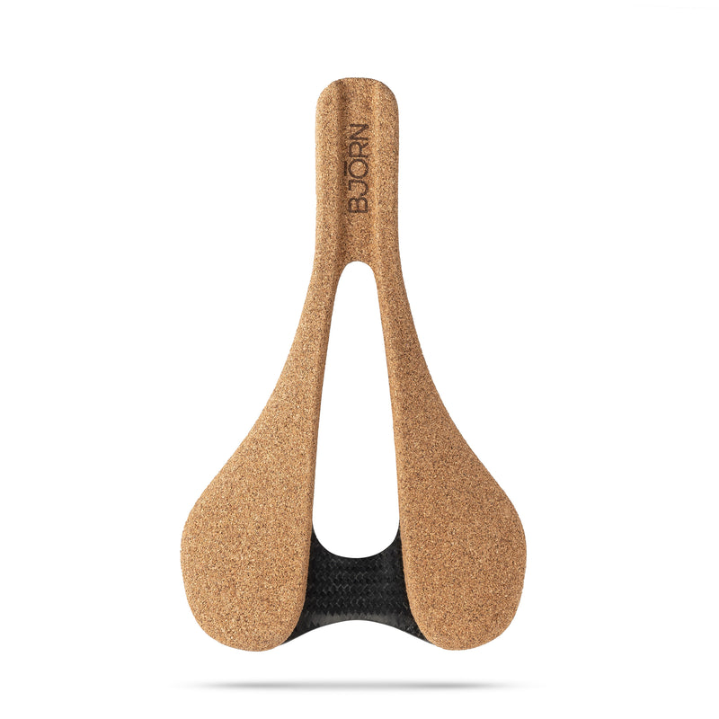 Bjorn Cycles Carbon Bicycle Saddle with Cork pad Probka