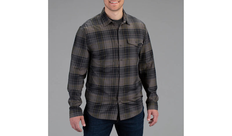 Vortex Optics Trail Call Tech Flannel Men Shirt, Shadow