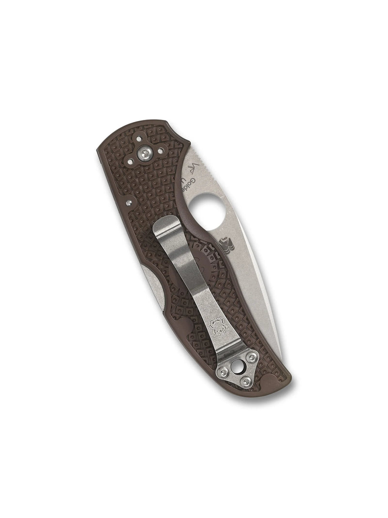 Spyderco Native 5 Lightweight Brown CPM 15V Sprint Run Plain Edge 2.95" Folding Pocket Knife (C41PBN15V5)