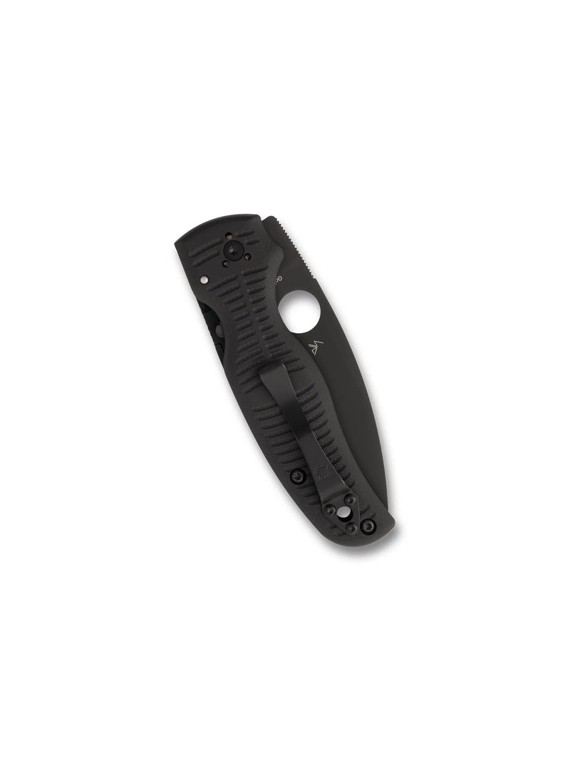 Spyderco Shaman Salt Black 3.58" G-10 CPM MagnaCut Plain Edge Folding Pocket Knife (C229GMCBKP)