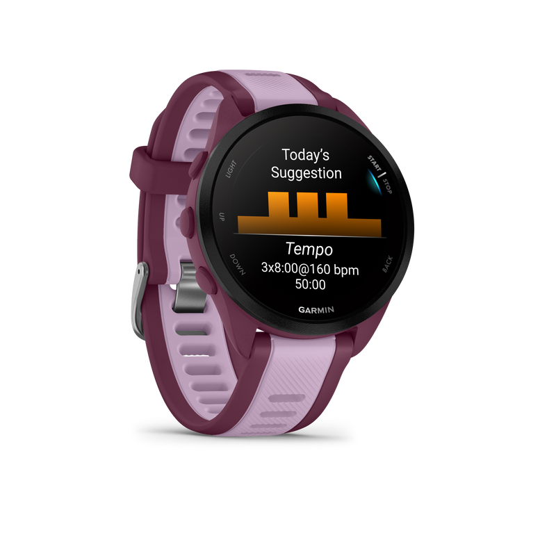 Garmin Forerunner 165 GPS Running Smartwatch | 19 hours in GPS mode |  AMOLED Display