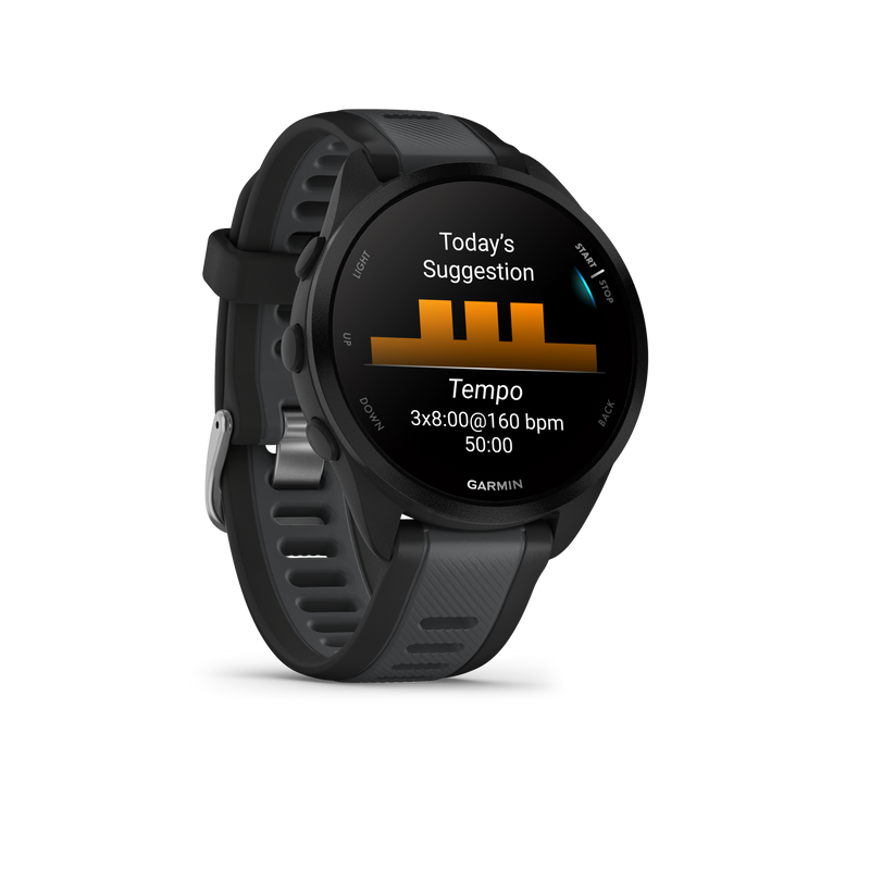 Garmin Forerunner 165 GPS Running Smartwatch | 19 hours in GPS mode |  AMOLED Display