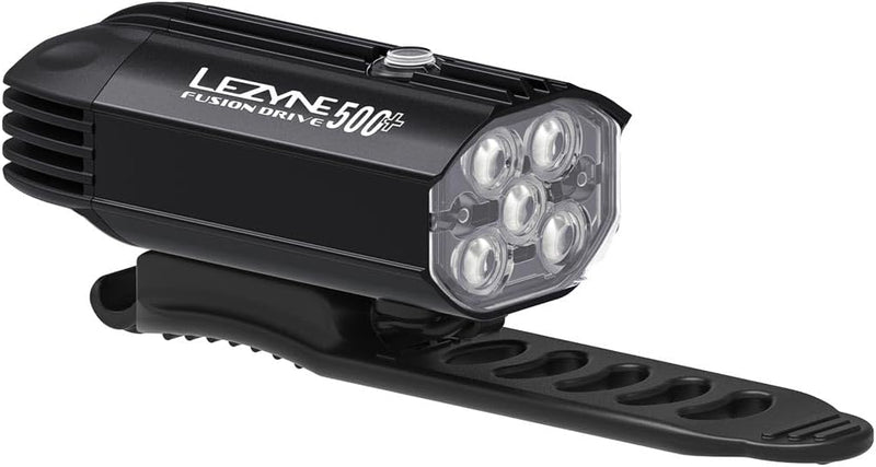 Lezyne Fusion Drive 500+ and Zecto Drive 200+ Bicycle Light Set, Front and Rear Pair, 500/200 Lumen, USB-C Rechargeable (1-LED-38P-V237)