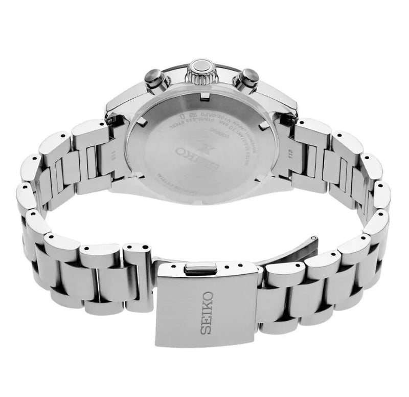 Seiko Prospex Speedtimer Solar Chronograph 41.4 mm Silver Dial Men's Watch (SSC911)