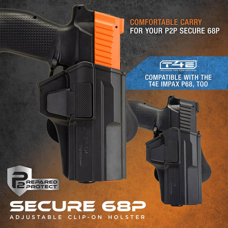 Umarex Holster Right Hand for P2P Secure 68P & T4E IMPAX P68 Paintball Pistol (2292337)