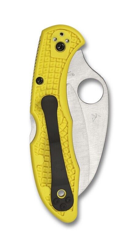 Spyderco C106PYL2 Tasman Salt 2 Yellow FRN Handle 2.9" SpyderEdge Folding Pocket Knife