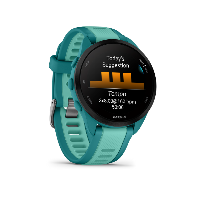 Garmin Forerunner 165 GPS Running Smartwatch | 19 hours in GPS mode |  AMOLED Display