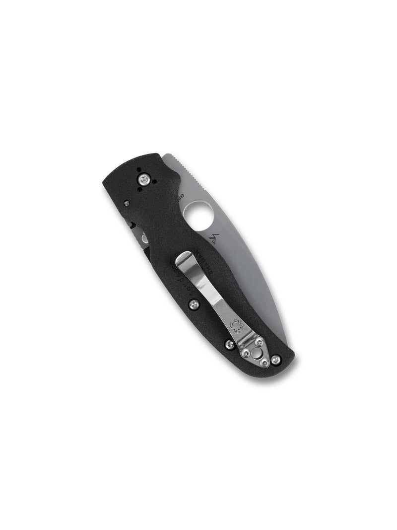 Spyderco Shaman Lightweight 3.58" Plain Edge Folding Pocket Knife (C229PBK)
