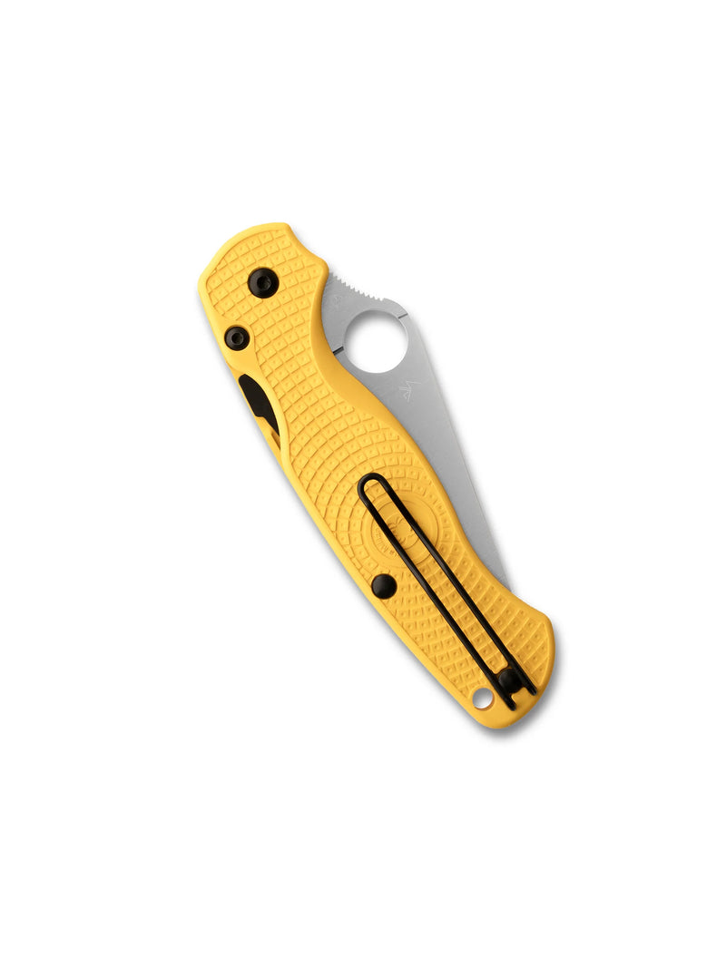 Spyderco Para Military 2 Lightweight Salt CPM MagnaCut 3.47" Plain Edge Folding Pocket Knife (C81PYL2)